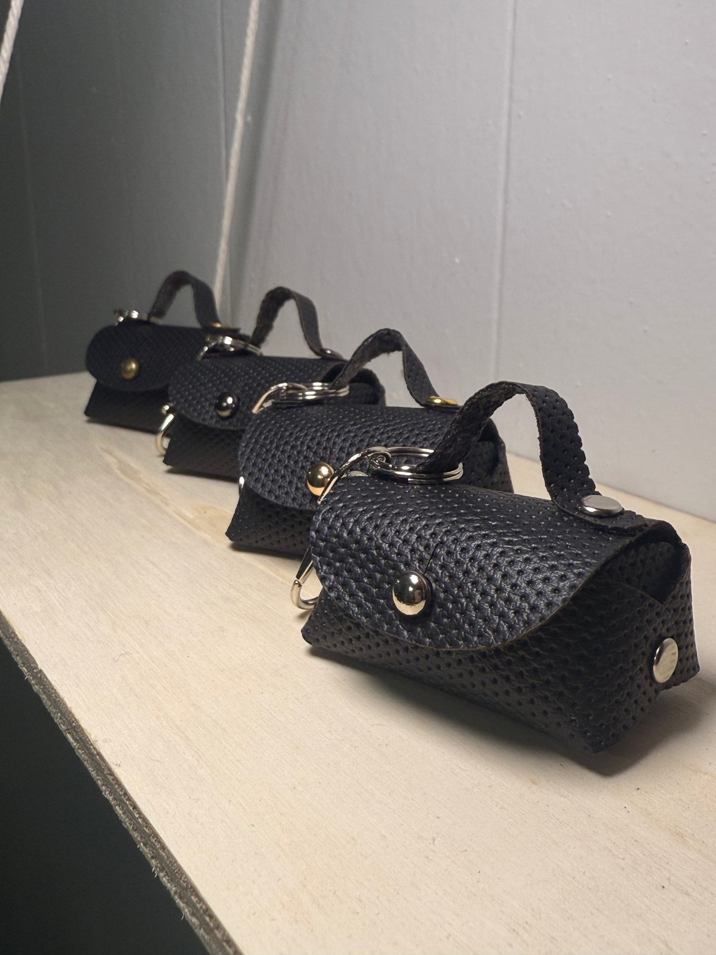 Mini Leather Purse Charm