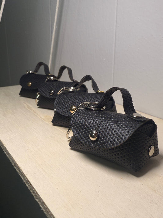 Mini Leather Purse Charm