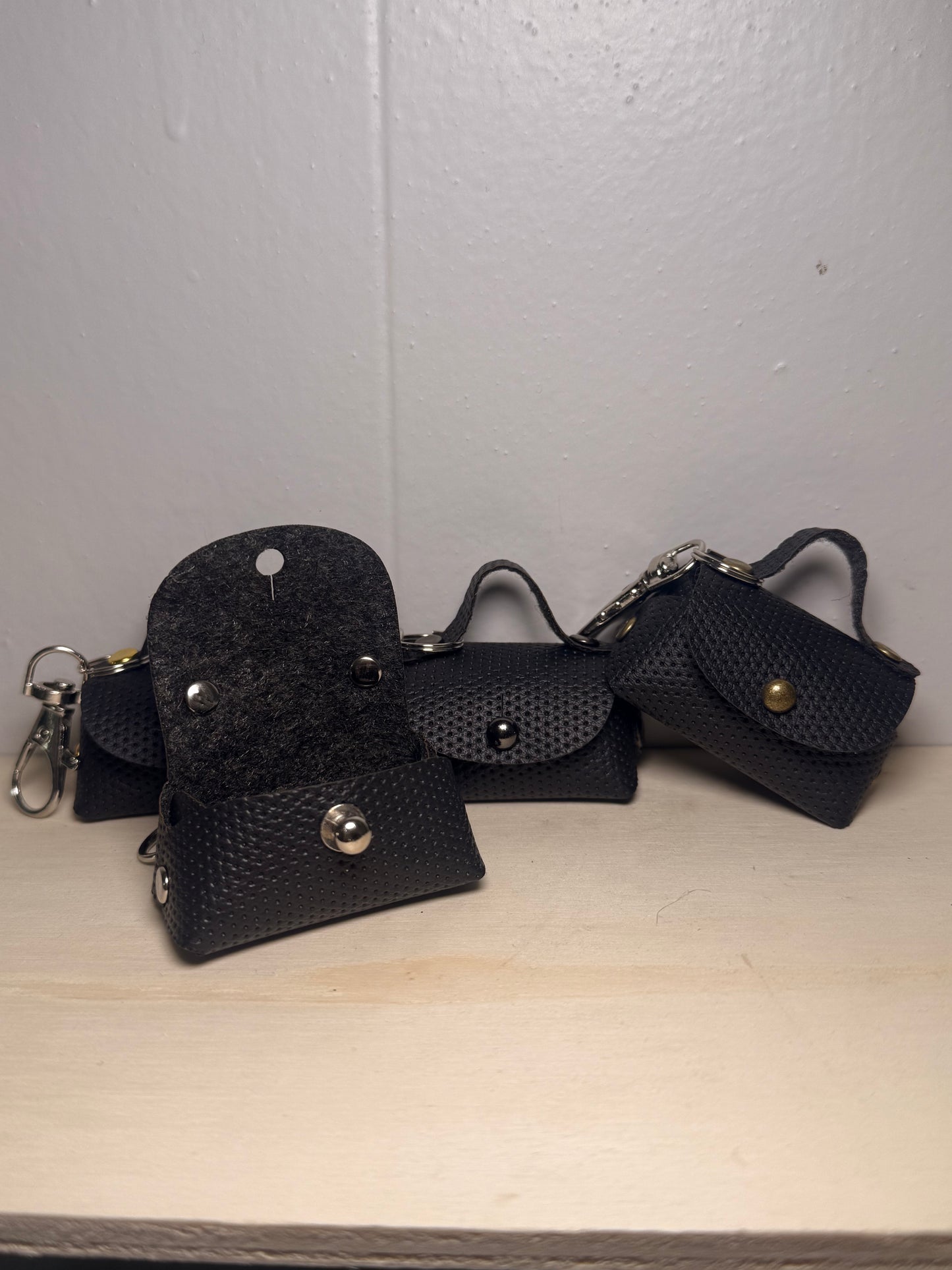Mini Leather Purse Charm