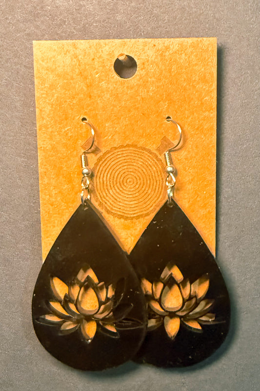 Lotus Drop Earrings