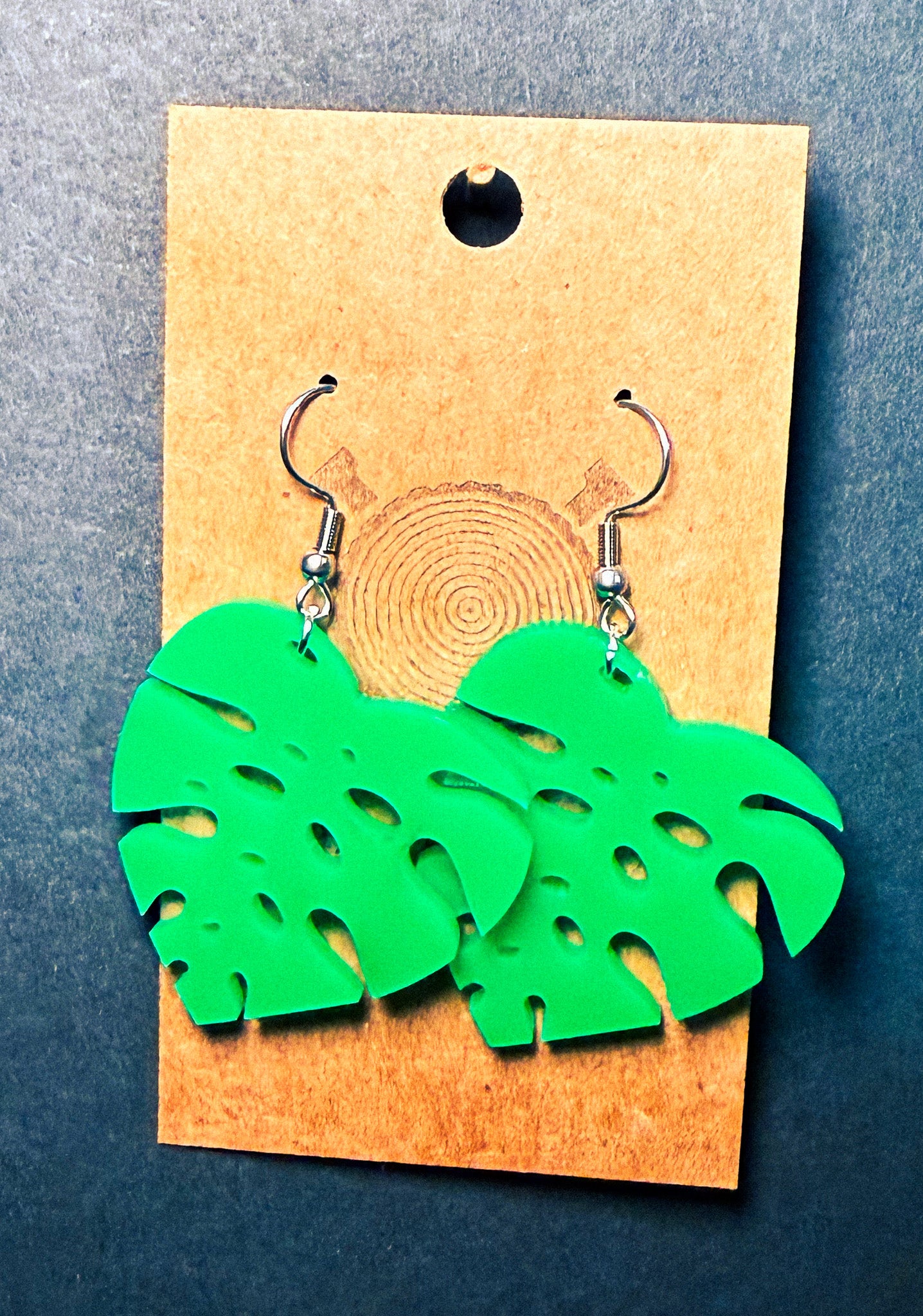 Monstera Earrings