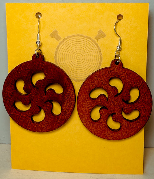 Pinwheel Disc Earrings