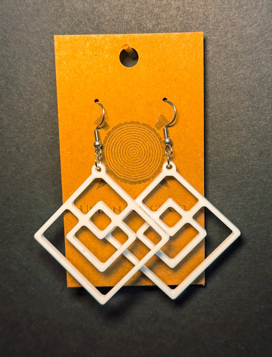 Diamond Frames Earrings