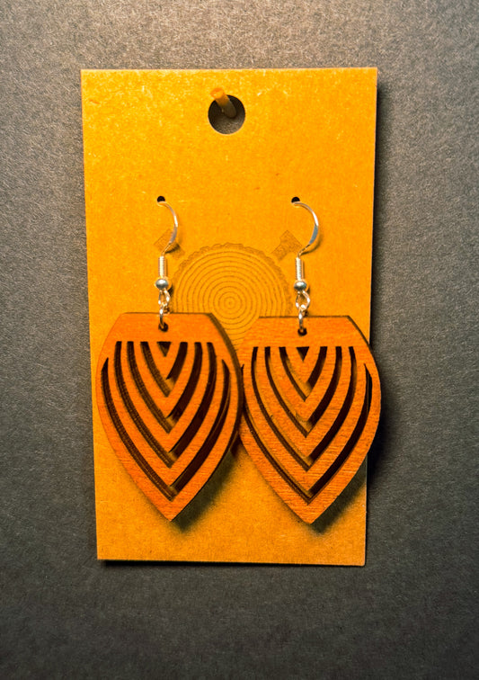 Chevron Leaf Earrings
