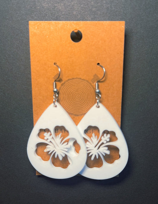Hawaiian Flower Earrings