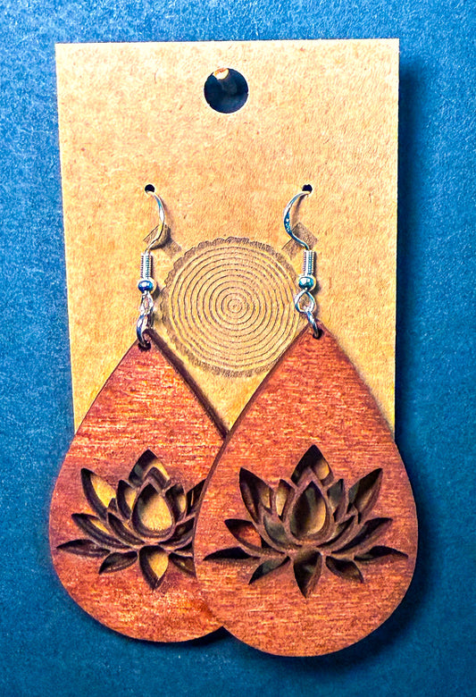 Lotus Drop Earrings