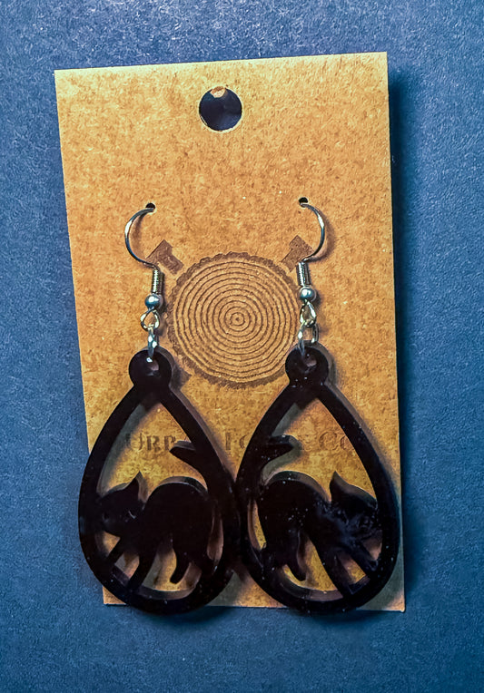 Black Cat Earrings