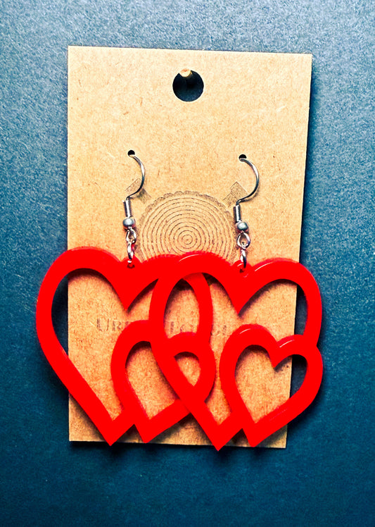 Intertwined Hearts Earrings