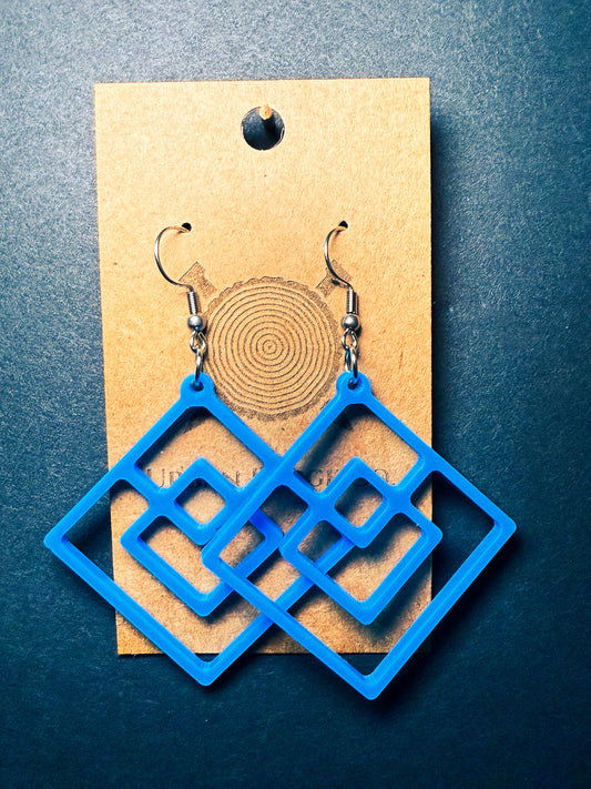 Diamond Frames Earrings
