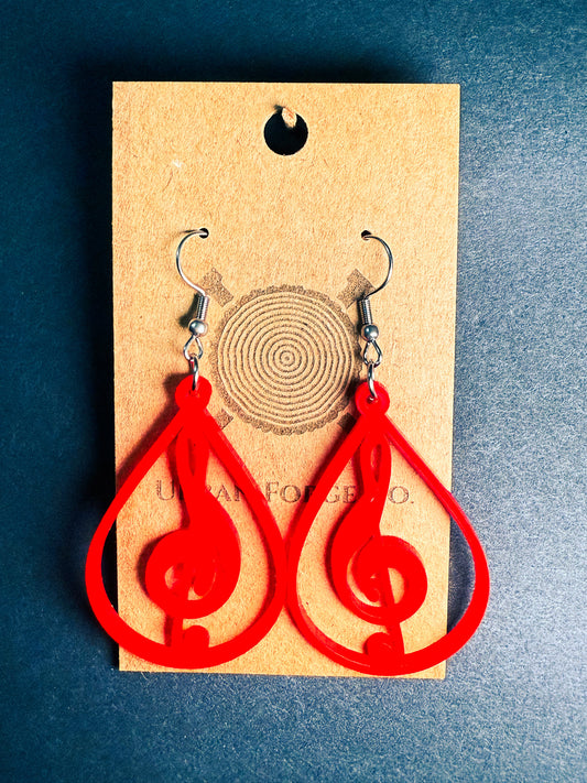 Treble Clef Earrings