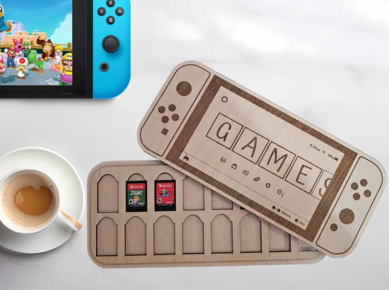 Nintendo witch game cartridge holder