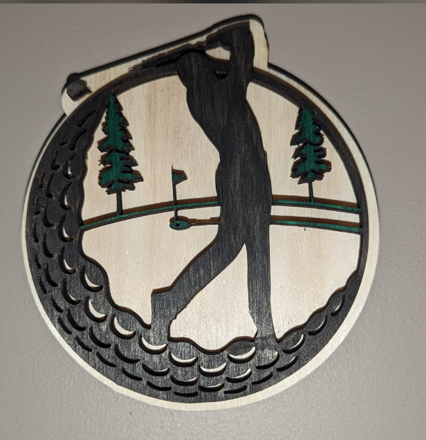 Paradise Golfer Wall Decor