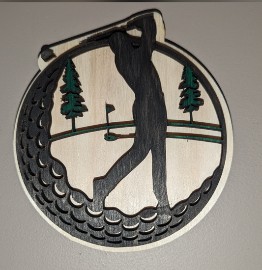 Paradise Golfer Wall Decor
