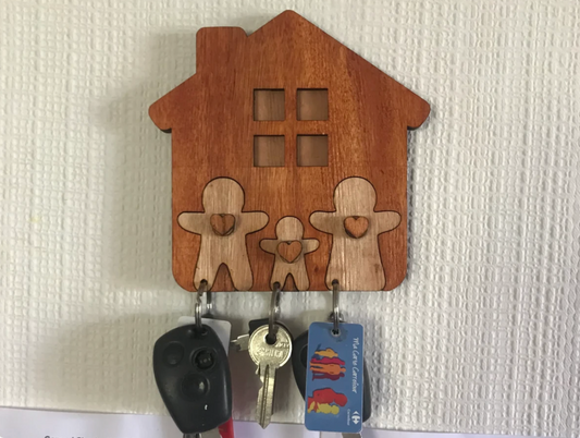 House Shaped Keychain Holder