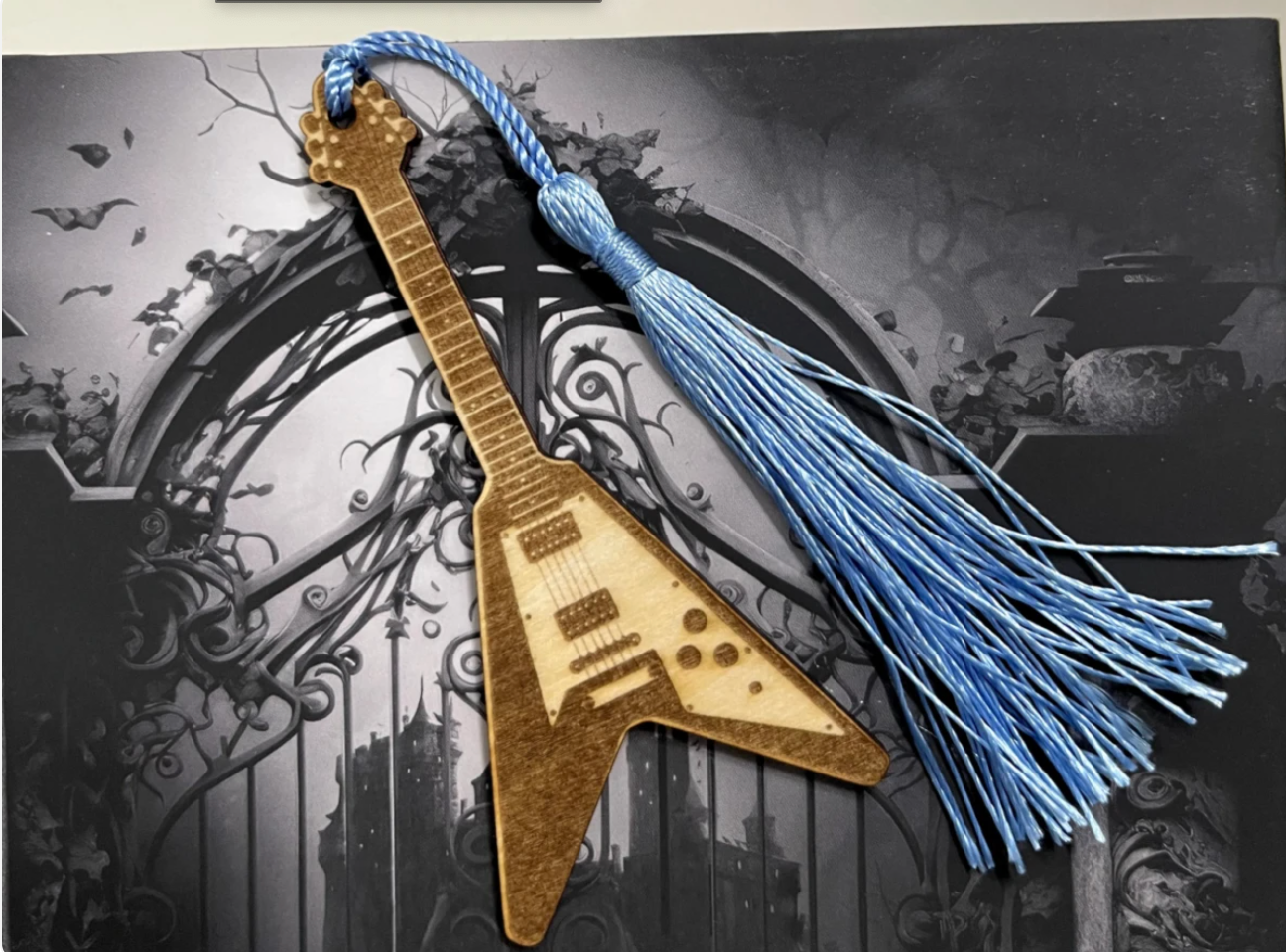 Wooden Guitar Bookmark
